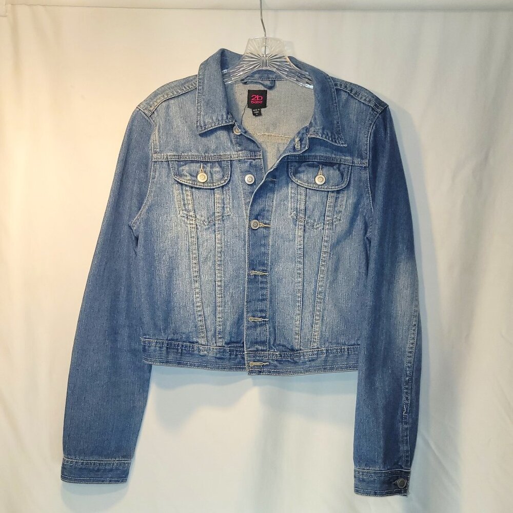 2B Bebe | Womens Blue Jean Jacket - Size M
